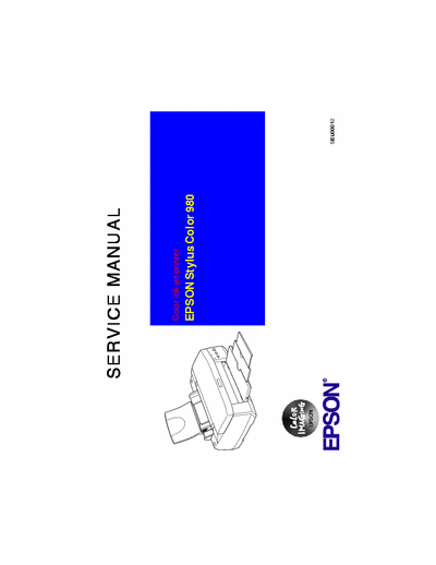 epson 980 service manual